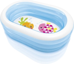 Piscină gonflabilă ovală Balena 163 × 107 × 46 cm
