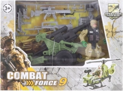 Set militar cu tun pentru copii