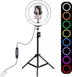 Lampă inelară RGBW de 26 cm cu trepied de 1,1 m PULUZ