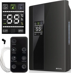Dezumidificator și purificator de aer RUHHY 2‑în‑1 cu UV, 2 l, 30 m², 90 W