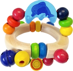 Zornăitoare din lemn cu delfin