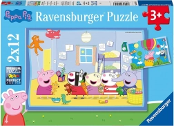 Peppa Purcelușa: Aventurile lui Peppa puzzle 2x12 piese