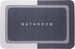 Covoraș antiderapant pentru baie 59 × 39 cm, gri