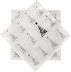 Șervețele de hârtie brad de Crăciun 33 × 33 cm, 3 straturi, 20 buc