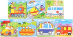 Puzzle din lemn cu mașină – 9 piese