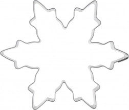 Formă decupatoare metalică fulg de zăpadă 10 cm
