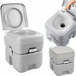 Toaletă portabilă cu spălare pentru camping și grădină