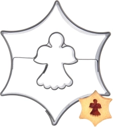 Formă de tăiat biscuiți stea cu îngeraș 5,5 cm