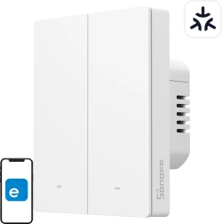 Sonoff m5 matter întrerupător inteligent de perete cu 2 canale pentru ramă