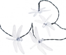 Ghirlandă solară de grădină cu libelule 6,5 m, 30 LED, multicolor