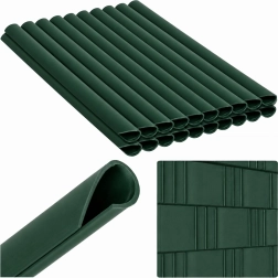 Cleme pentru bandă de gard, verzi, 19 cm, 20 buc.