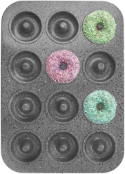 Formă din oțel pentru gogoși GRANDE, 12 bucăți