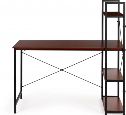 Birou din lemn pentru computer cu rafturi în stil loft