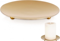 Suport metalic auriu pentru lumânări 12 cm