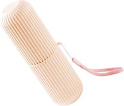 Husă roz pentru periuță și pastă de dinți