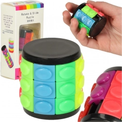 Puzzle logic rotativ – cilindru cu 3 rânduri