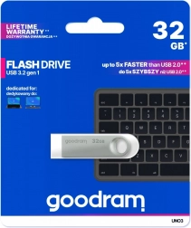 USB flash disk UNO3 32GB USB 3.2 Gen1 argintiu