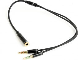 Adaptor audio 4 pini la 2× jack de 3,5 mm, 0,2 m