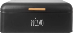 Cutie pentru pâine Black cu capac din bambus