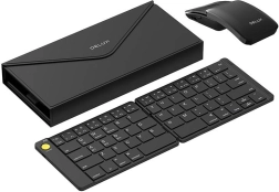 Tastatură și mouse pliabil wireless DELUX KF10 + MF10PR