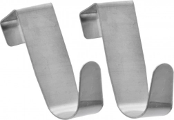 Cârlige din oțel pentru ușă, set de 2 buc.