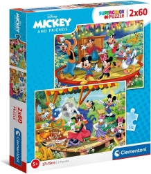 Puzzle 2x60 piese – Mickey și prietenii