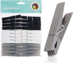 Cârlige de rufe din plastic Ultra Clean 24 buc.