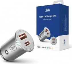 încărcător auto 30 W cu USB‑C și USB‑A cu suport PD și QC