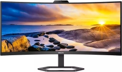 Philips monitor curbat VA de 34", QHD, cu USB‑C, cameră web și difuzoare