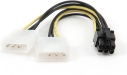 Splitter de alimentare 2x Molex la 6 pini pentru placă video BTX