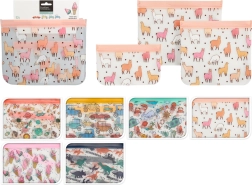 Punguțe cu fermoar pentru copii – set 3 buc., mix de modele