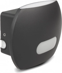 aplică LED de perete cu senzor PIR 20 W 1600 lm IP65 4000 K gri