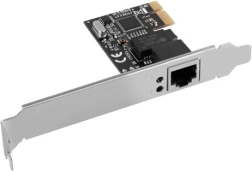 Placă de rețea PCIe 1x RJ45 1 Gb/s cu profil redus LANBERG (RTL8111C)