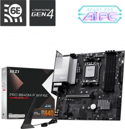 Placă de bază MSI PRO B840M‑P WiFi 6E (AM5, DDR5, mATX)