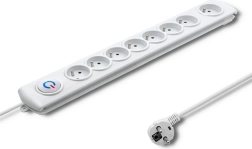 Protecție la supratensiune cu 8 prize și cablu de 1,5 m