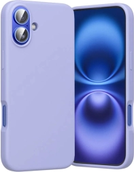 Husă din silicon Vention pentru iPhone 16 Plus cu MagSafe (mov)
