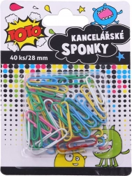 Clame colorate pentru birou 28 mm