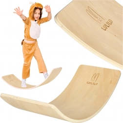 Placă de echilibru din lemn Lulilo pentru copii și adulți