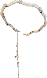 Bentiță decorativă cu motiv de scoici și perluțe