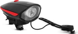 Lumină pentru bicicletă cu claxon electric XPE LED 400 lm IP55
