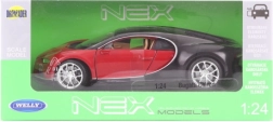 Model Bugatti Chiron 1:24 din metal și plastic