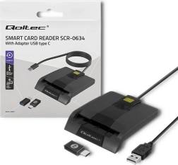 Cititor chipuri carduri Qoltec USB-C