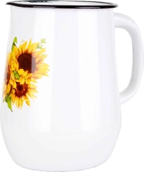 Ulcior emailat 2,5 l cu decor floarea-soarelui