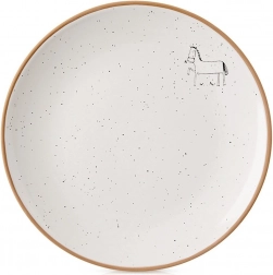 Farfurie desert din ceramică bej 20 cm