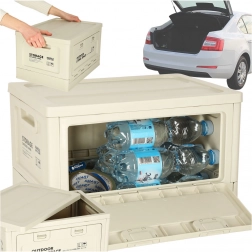 Cutie de depozitare camping 25L gri deschis