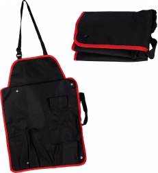 Șorț de grătar cu buzunare și bretea reglabilă