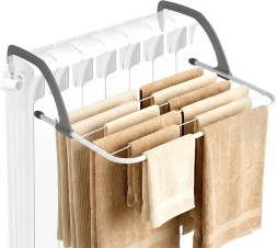 Uscător suspendat pentru calorifer, metalic alb 51 × 34 cm