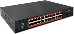 Switch de rețea gigabit cu 24× RJ45 și 2× SFP 1 Gb/s