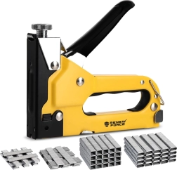 Capsator manual pentru tapițerie RENEW FORCE cu set de 4000 de capse și cuie