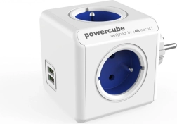 Prelungitor multipriză PowerCube Original USB albastru